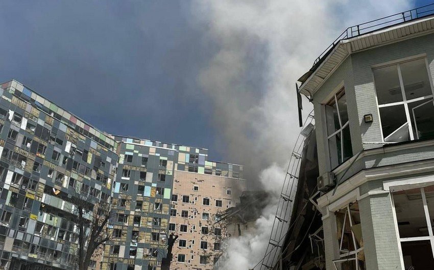 Kiyevə raket hücumları nəticəsində 5 nəfər ölüb - YENİLƏNİB -1