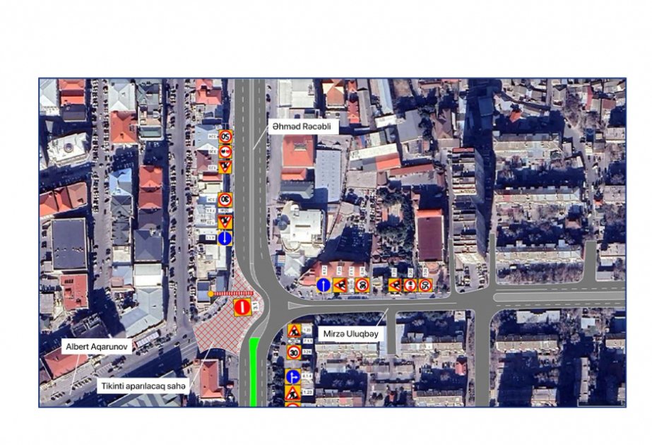 Həsən Əliyev küçəsində nəqliyyatın hərəkəti DAYANDIRILIR